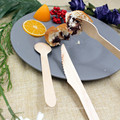 Wholesale eco friendly disposable birch wooden spoon and fork set